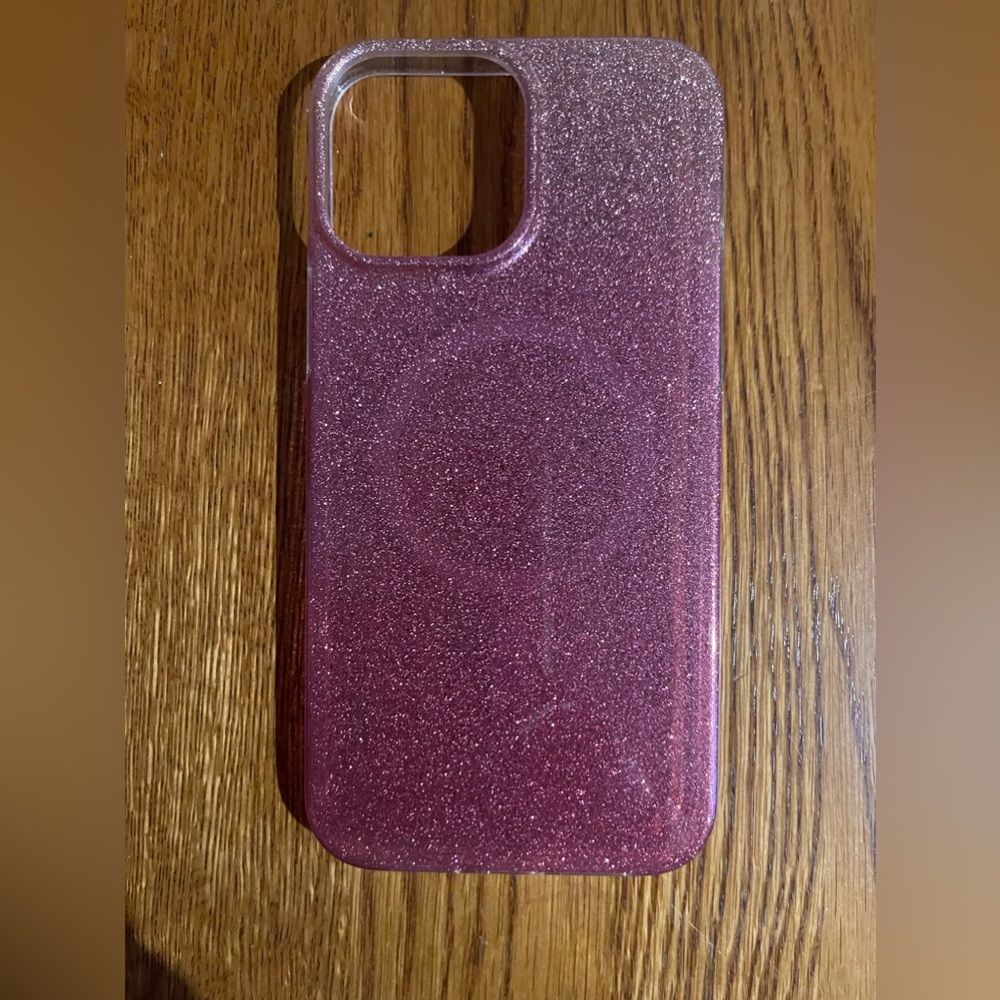 iPhone 12 Pro Max Pink Glitter Phone Case